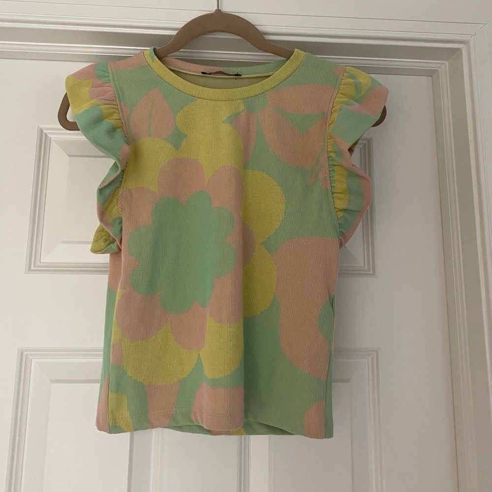 Zara knit floral top